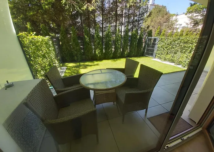 Apartament Whiteblue Dream 2 Kołobrzeg z ogródkiem&sauna&fitness&bawialnia dla dzieci